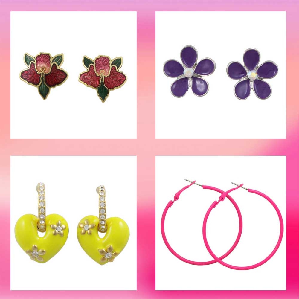 Lilylin Designs earrings includes dangles studs hoops clip on pierced crochet enamel crystal and seasonal earrings at affordable and discounted prices