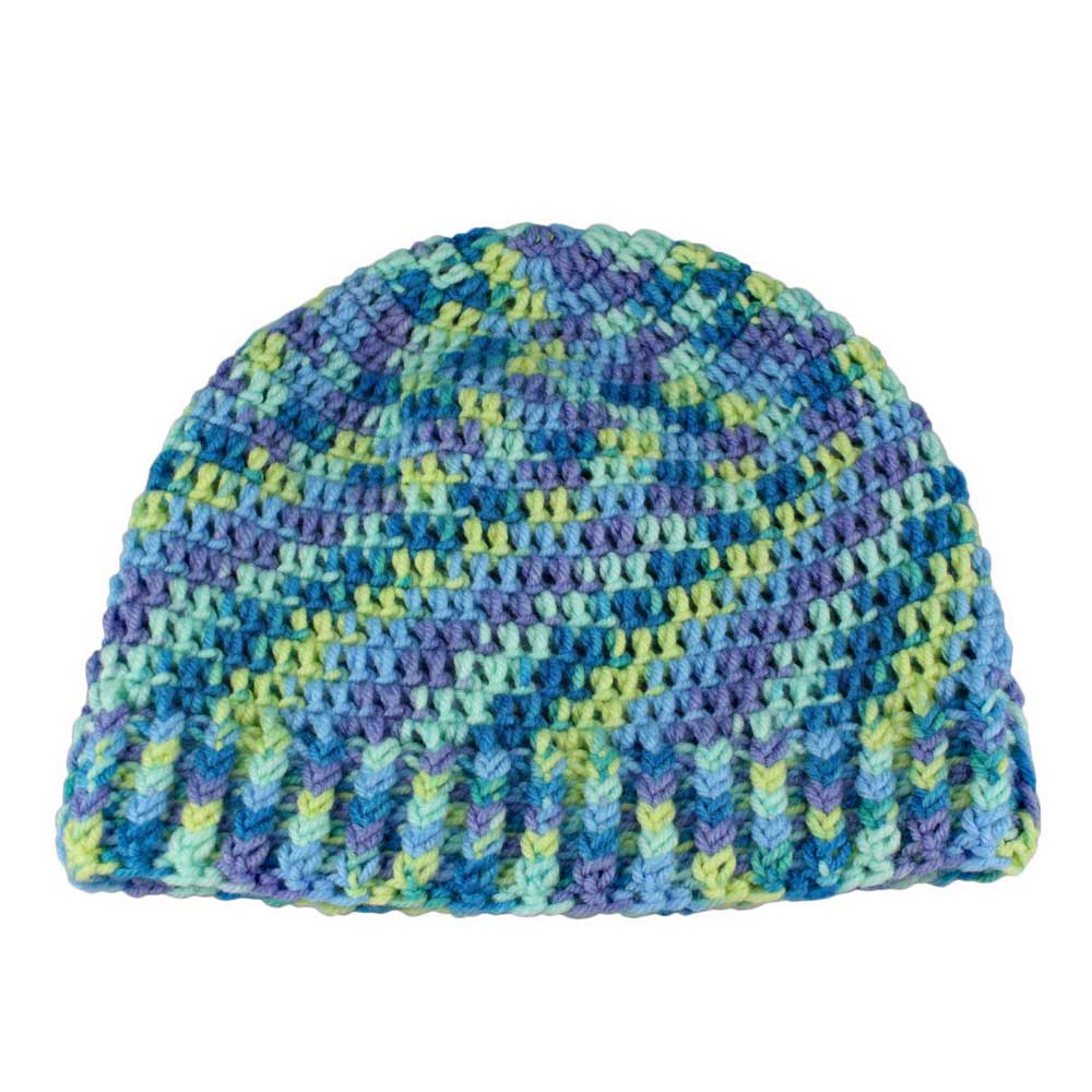 Lilylin Designs Multicolor Crochet Beanie Hat Medium/Large
