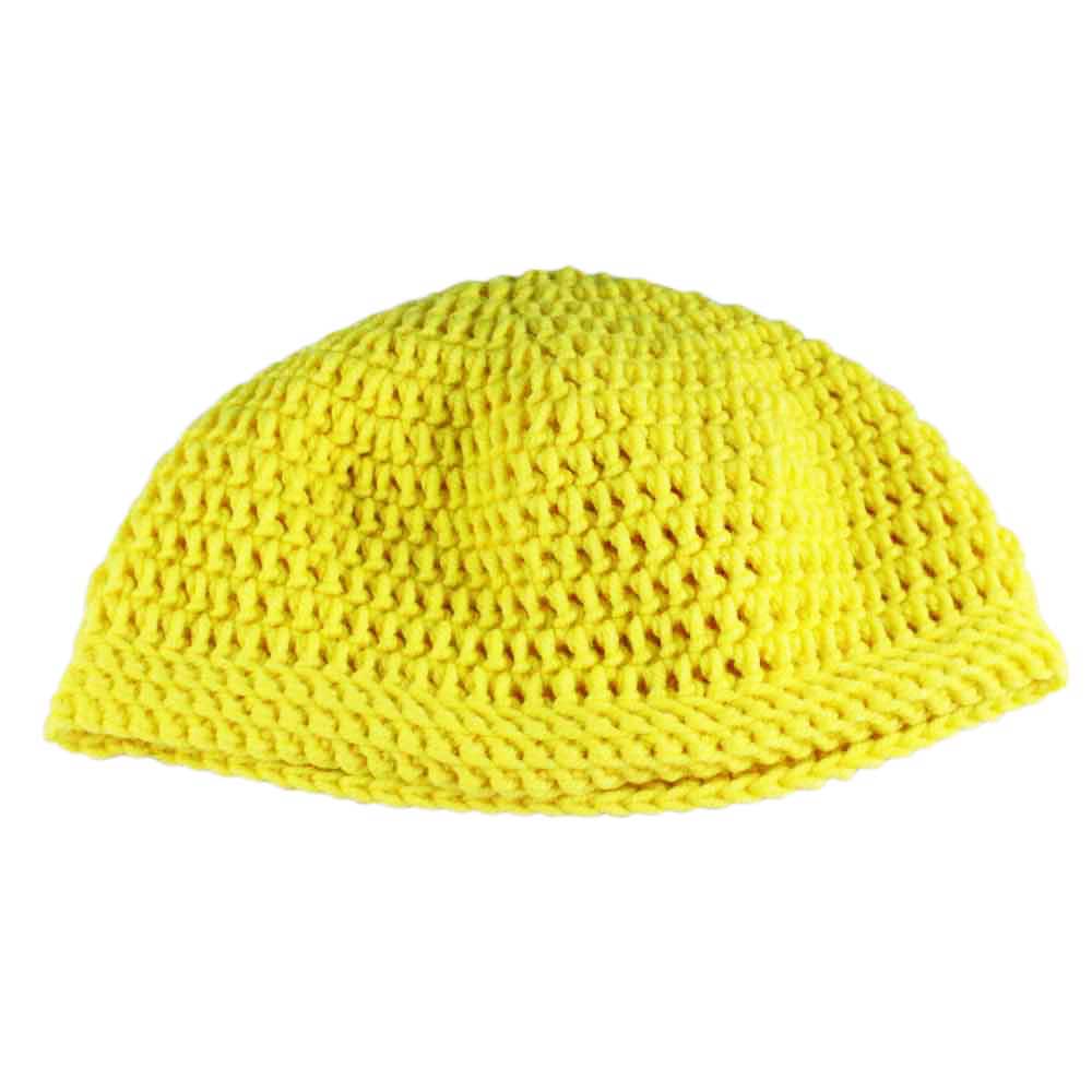 Lilylin Designs Sunny Yellow Small/Medium Crochet Beanie Hat