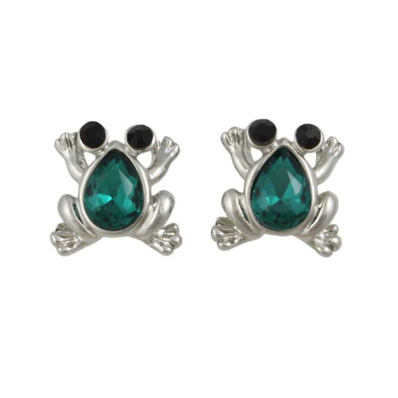 Small Green Frog Earrings - Marine Life Earring Collection - Lilylin Designs