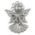 AB Crystal Angel Brooch Pin with Large Wings Pin - Lilylin Designs