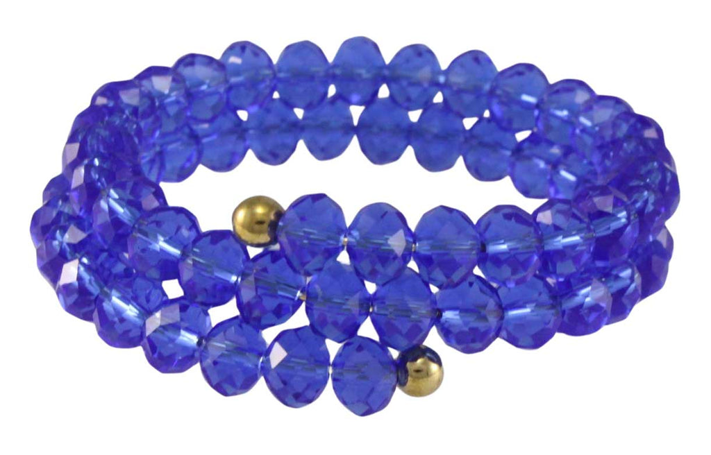 Assorted Colors Beaded Wrap Bracelet - BG401 - Lilylin Designs