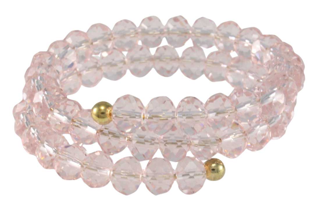 Assorted Colors Beaded Wrap Bracelet - BG401 - Lilylin Designs