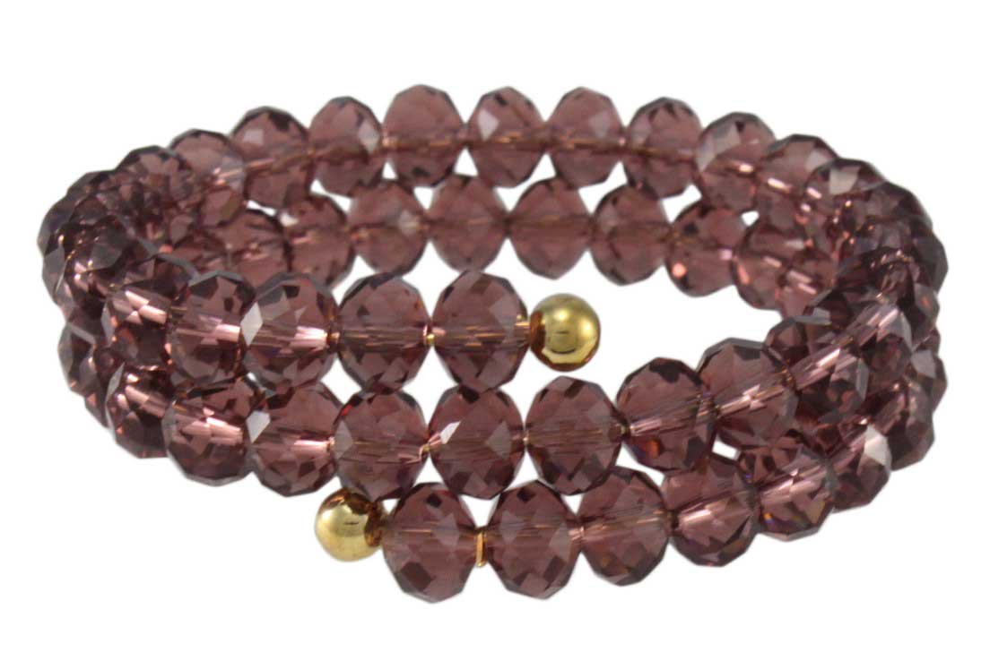 Assorted Colors Beaded Wrap Bracelet - BG401 - Lilylin Designs