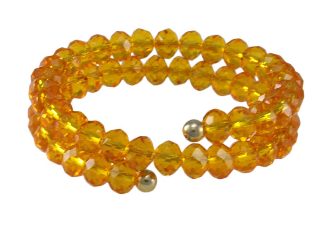 Assorted Colors Beaded Wrap Bracelet - BG401 - Lilylin Designs