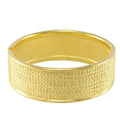 Gold - plated Textured Hinged Bangle - BG720G - Lilylin Designs