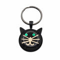 Black cat keychain and bag charm on white background - Lilylin Designs