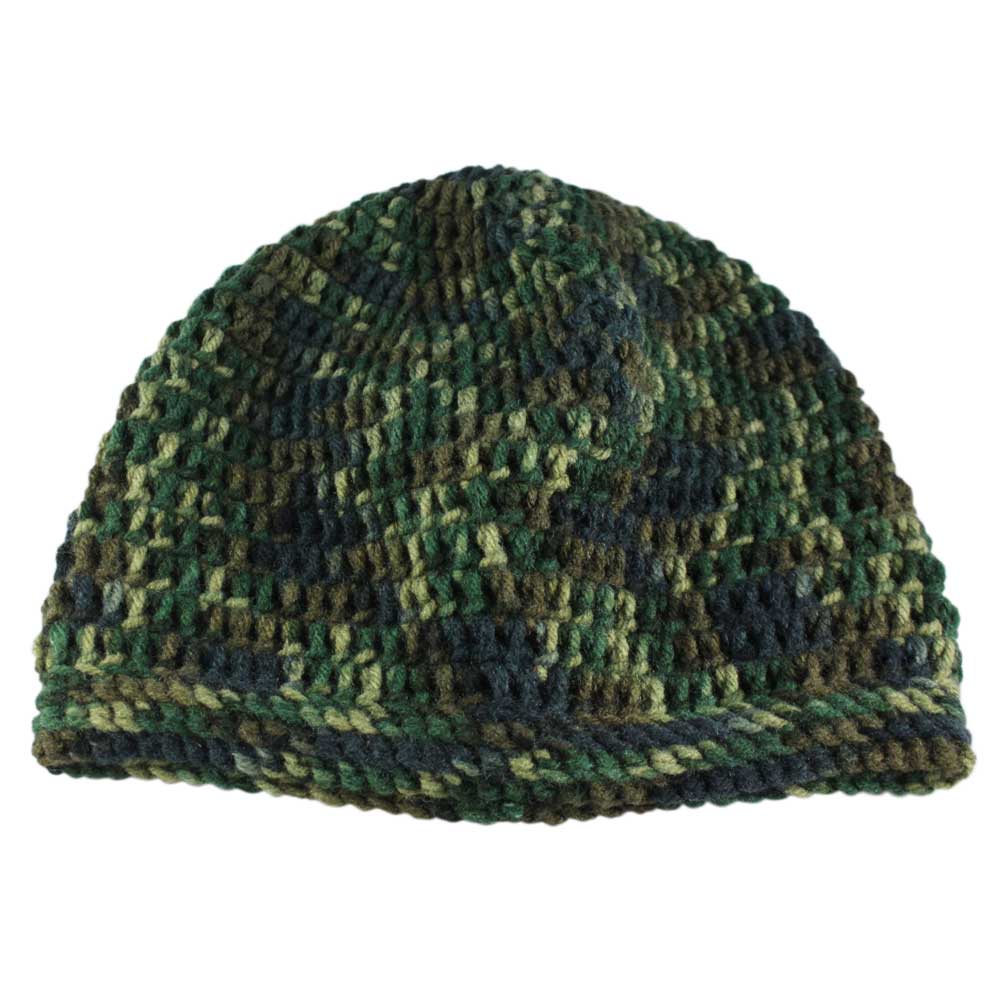 Camouflage Crochet Beanie Hat Medium/Large - JMCH27ML - Lilylin Designs