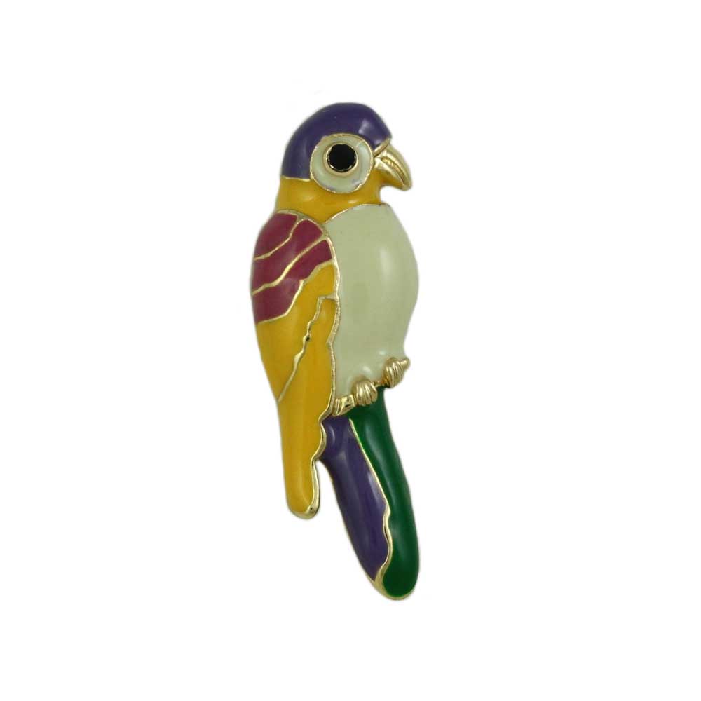 Lilylin Designs Parrot Lapel Tac Pin in Colorful Enamel