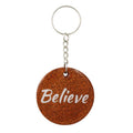 Copper Resin Keychain with White Believe - Lilylin Designs
