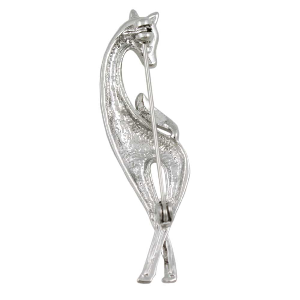 Giraffe with Black Enamel Spots Brooch Pin - DPRA617 - Lilylin Designs