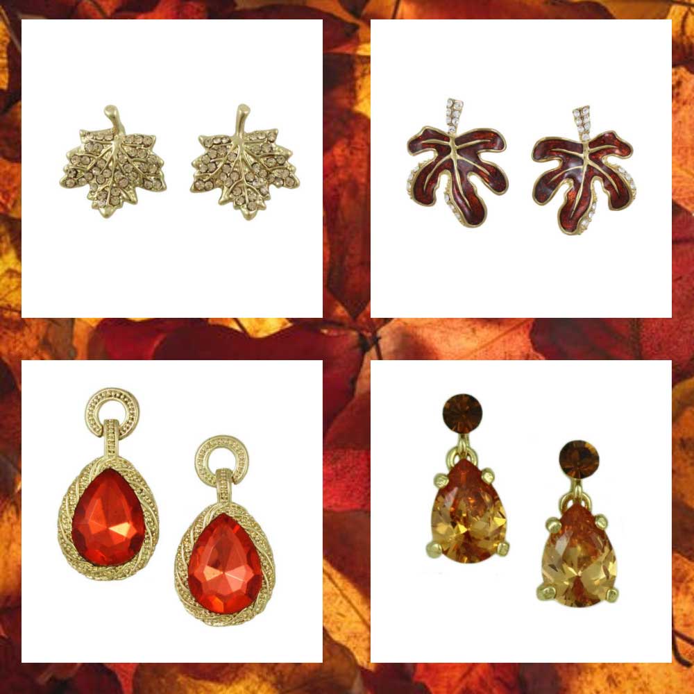 Lilylin Designs Earrings Collection Features Hoops, Dangles, Buttons in a Variety of Styles, Pierced and Clip-On