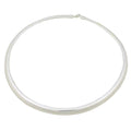 Silver - tone Flexible Omega Necklace - FN805 - Lilylin Designs
