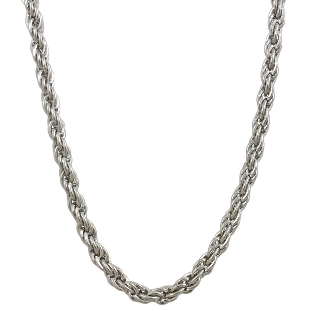 4MM Thick Silver - tone Rope Chain - GP210S - Lilylin Designs