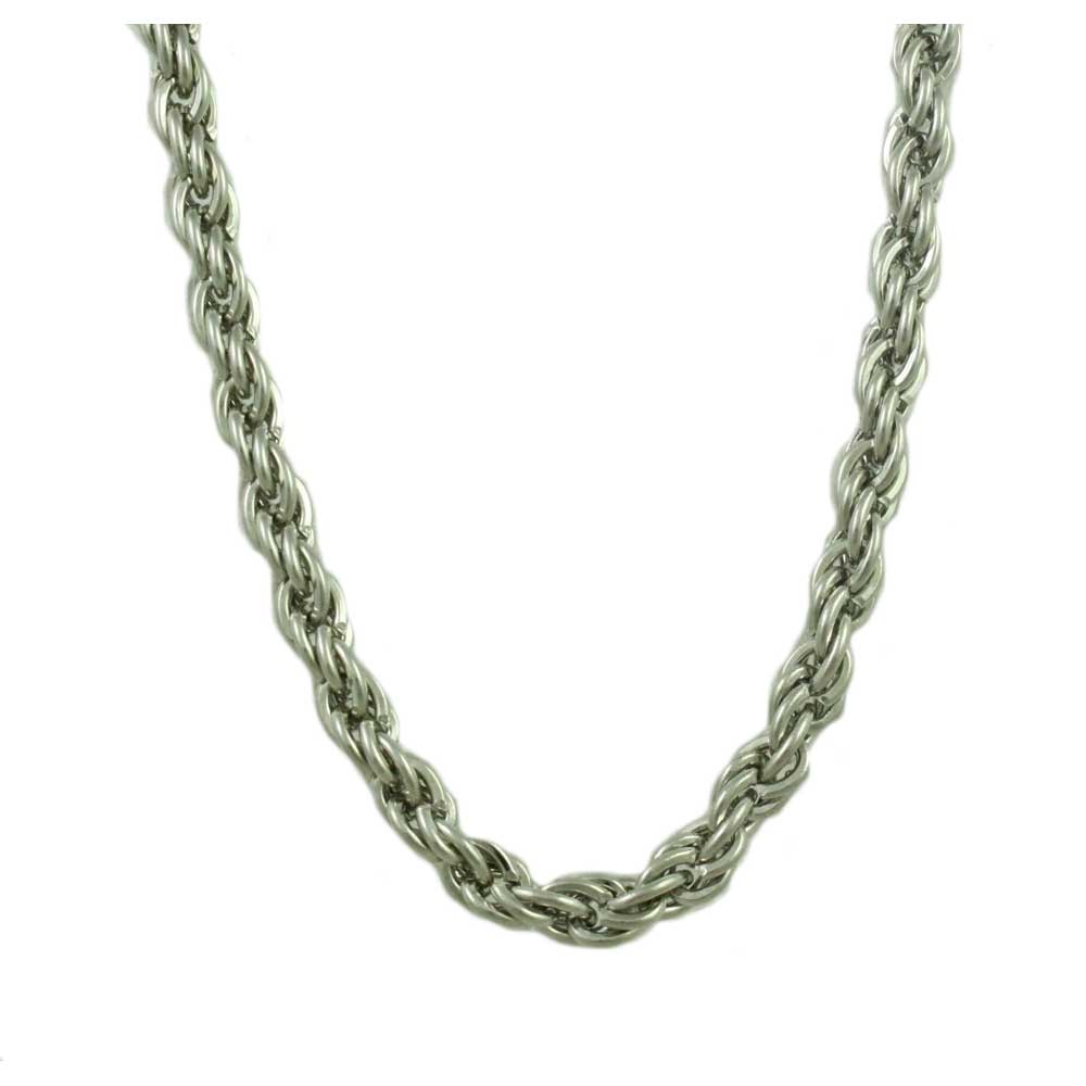 4MM Thick Silver-tone Rope Chain - GP210S