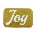 Gold Magnet with White Joy - Lilylin Designs