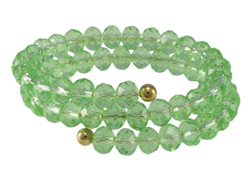 Assorted Colors Beaded Wrap Bracelet - BG401 - Lilylin Designs