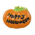 "Happy Halloween" Orange Enamel Pumpkin Brooch Pin - Lilylin Designs