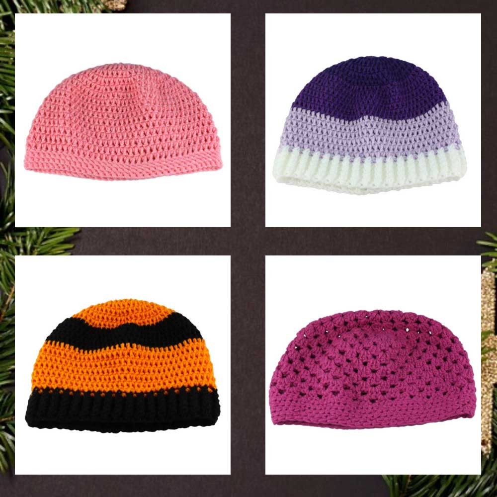 Explore Lilylin Designs one of a kind crochet hats in a variety of fun and vibrant colors for adults and kids. 