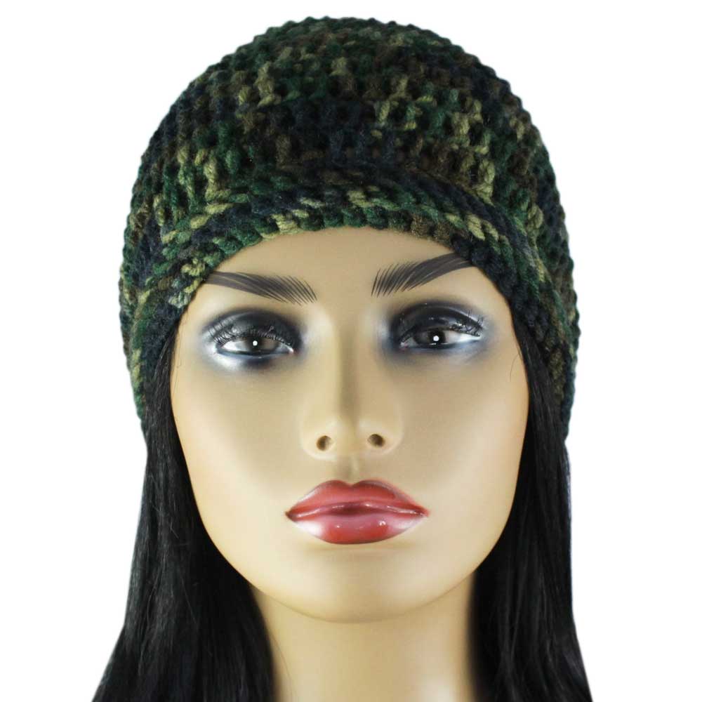 Camouflage Crochet Beanie Hat Medium/Large - JMCH27ML - Lilylin Designs