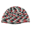 Red White Gray Black Slouch Beanie Hat Medium/Large - JMCH41ML - Lilylin Designs