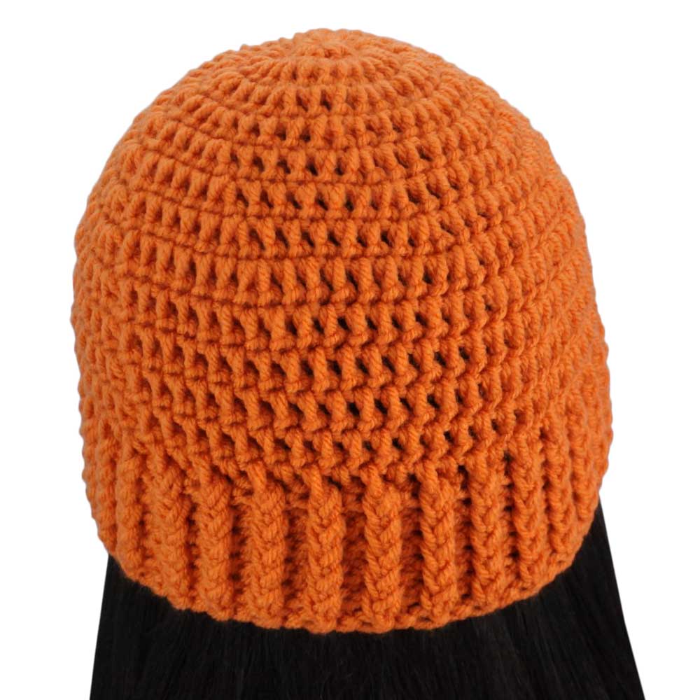 Dark Orange Crochet Snug Beanie Hat Medium/Large - JMCH51ML - Lilylin Designs