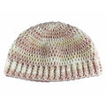 Pink Beige White Crochet Snug Beanie Hat Med/Lg - JMCH57ML - Lilylin Designs