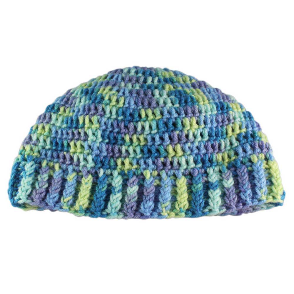 Lilylin Designs Multicolor Crochet Snug Beanie Hat Medium/Large