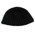 Black Crochet Snug Beanie Hat Medium/Large - JMCH62ML - Lilylin Designs