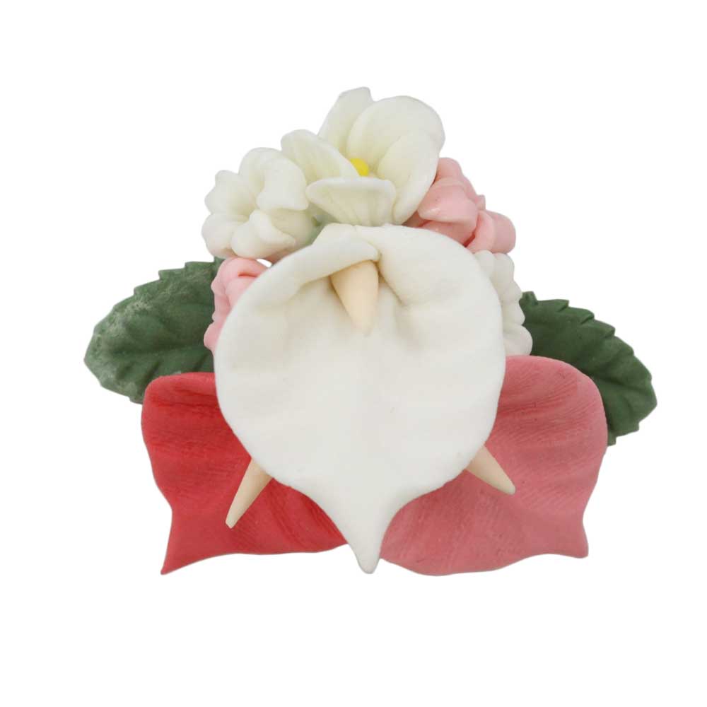 Lilylin Designs Clay Bouquet of Lilies and Daisies Flower Brooch Pin