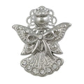 Crystal Angel Brooch Pin with Bow and Large Wings Pin | Lilylin Designs