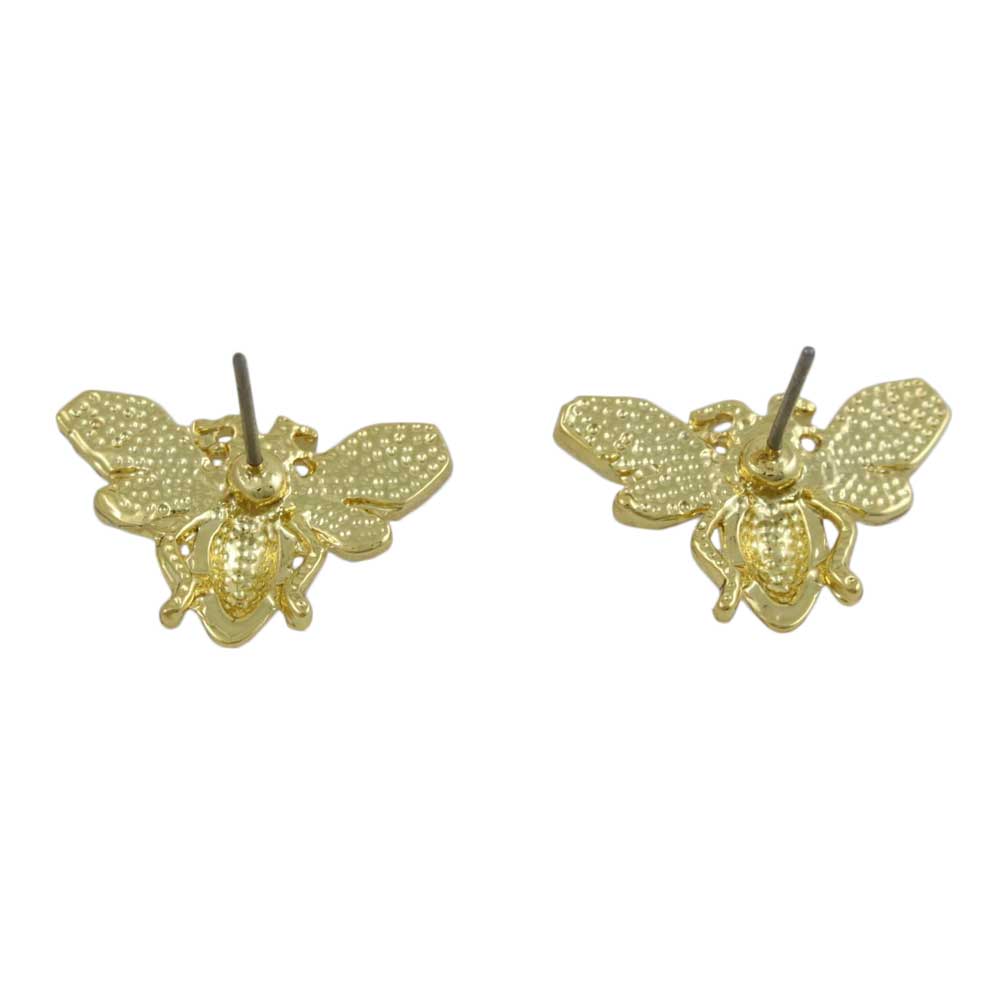 Patriotic Red White and Blue Bee Stud Pierced Earring - PRI172E - Lilylin Designs