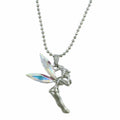 Aurora Borealis Crystal Fairy Pendant on Bead Chain - PT403 - Lilylin Designs