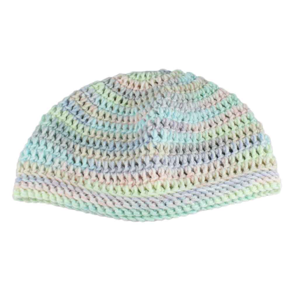 Pastel Rainbow Crochet Beanie Hat Small/Medium - JMCH20SM - Lilylin Designs