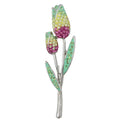 Pastel rose buds brooch pin - Lilylin Designs