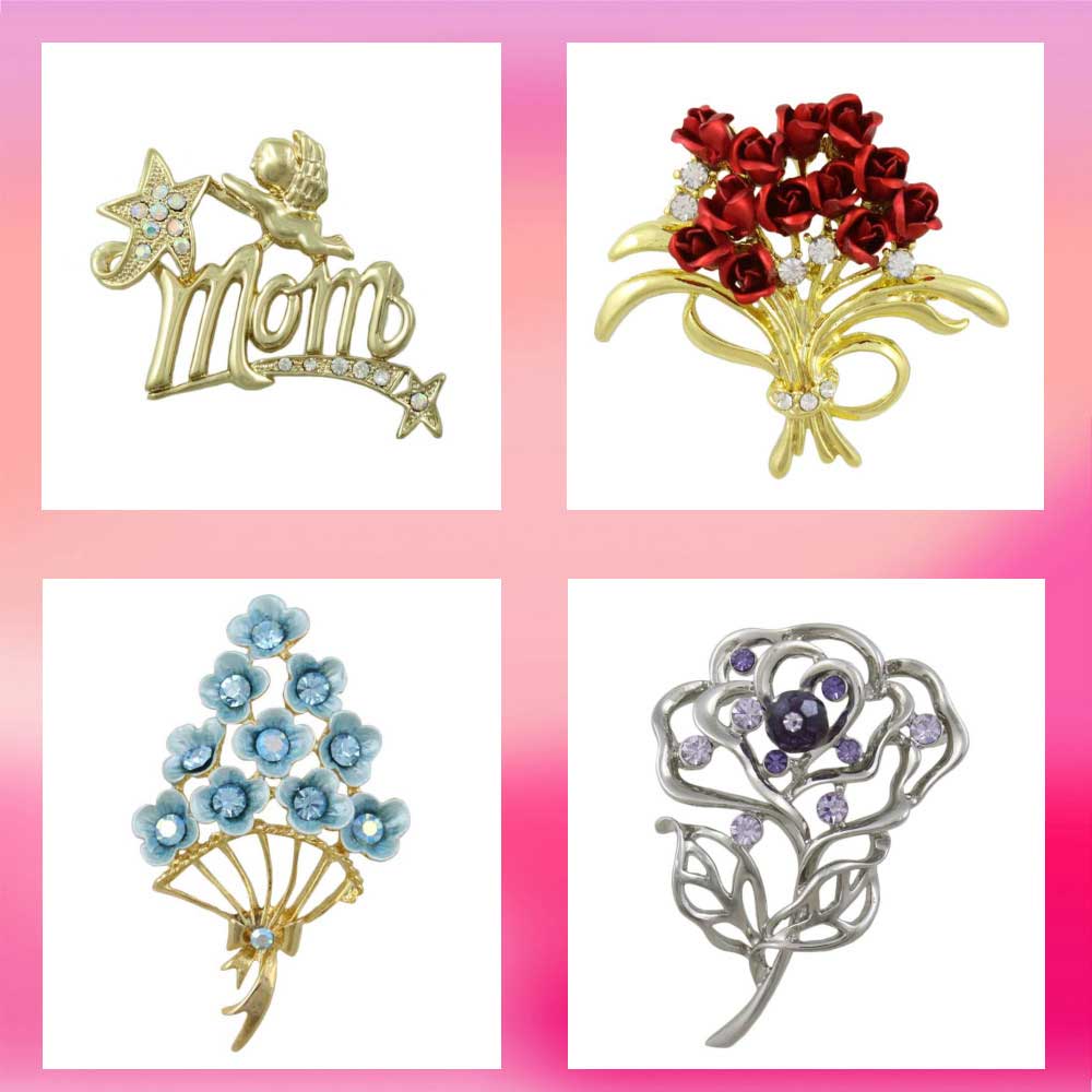 Lilylin Designs lapel pins and brooches features animals insects holidays in a variety of materials including enamel crystal and shell at affordable and discount prices