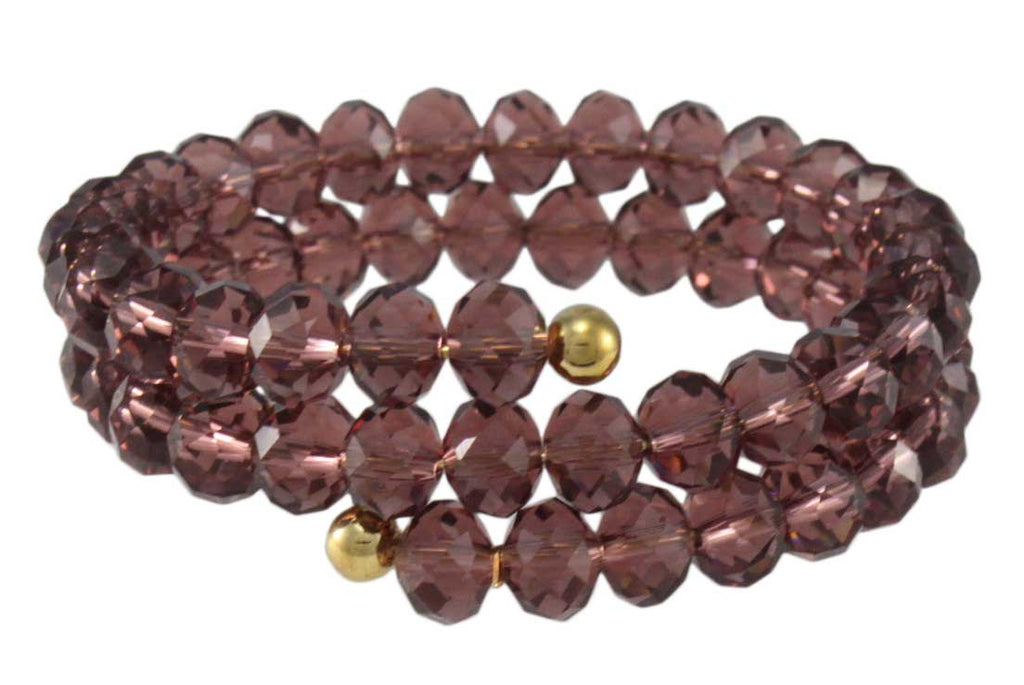 Assorted Colors Beaded Wrap Bracelet - BG401 - Lilylin Designs