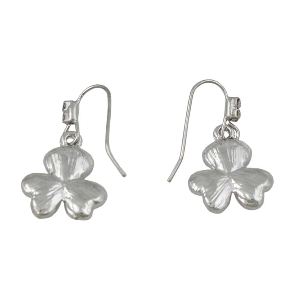 Green Crystal Shamrock Clover Dangling Earring - REC510 - Lilylin Designs