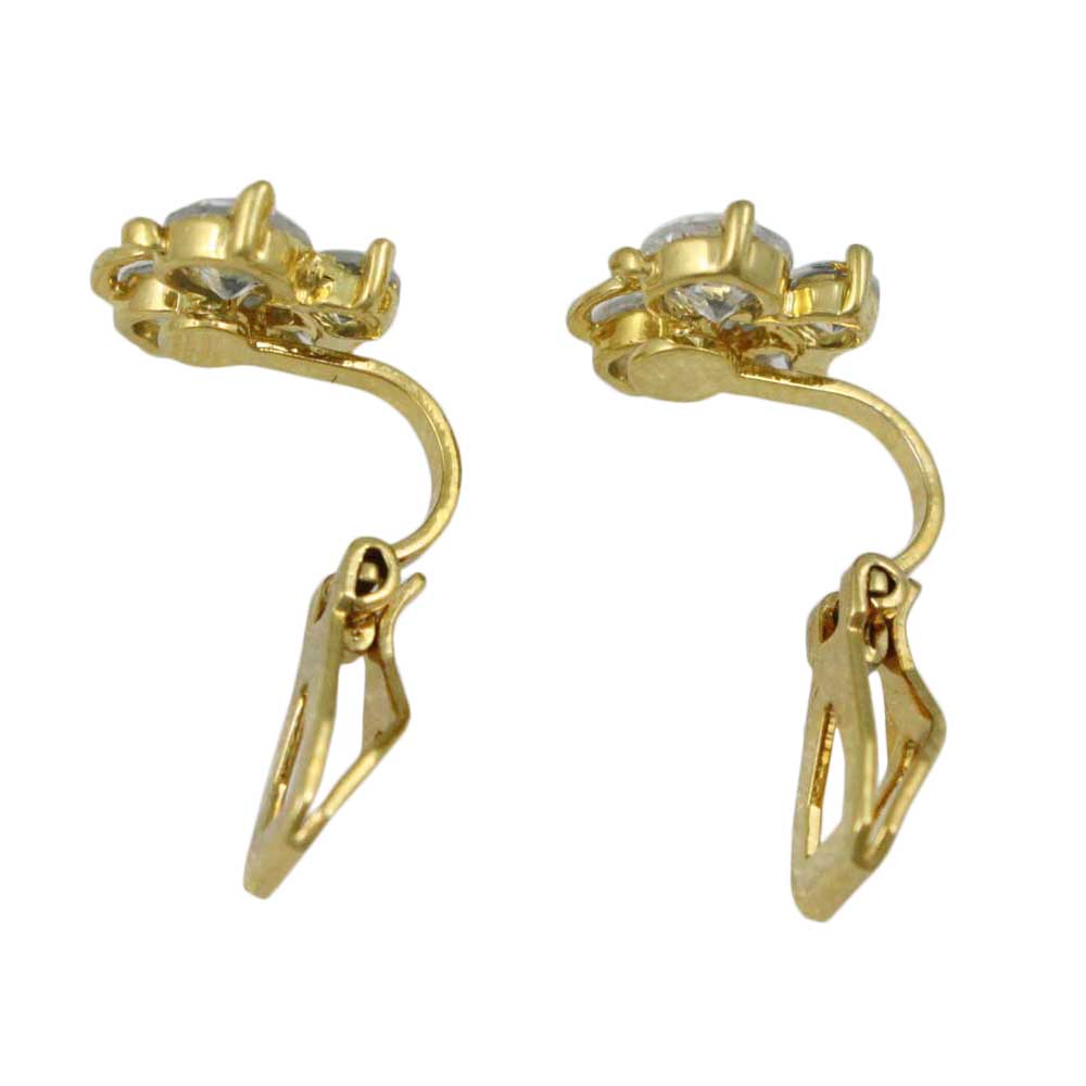 Small Crystal Butterfly Clip Earring - REC554C - Lilylin Designs