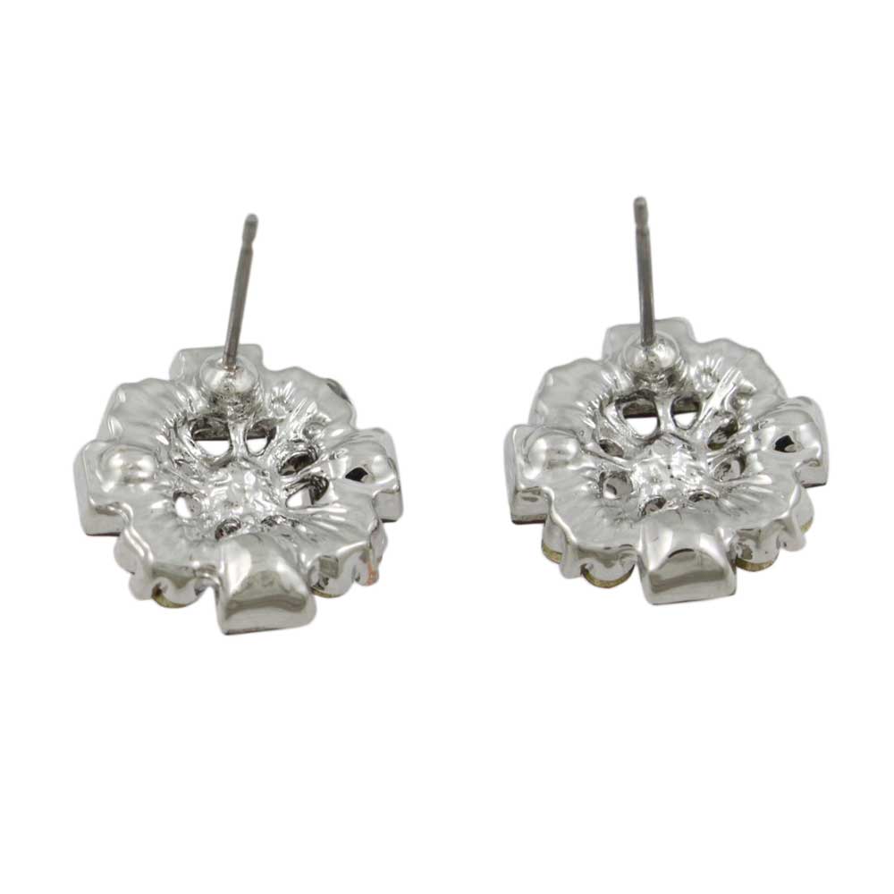 Red and Dark Red Crystals Pierced Earring - REC608 - Lilylin Designs