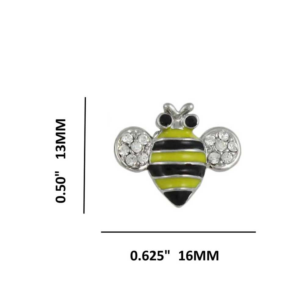 Black and Yellow Bee with Pierced Earring - REE141Y - Lilylin Designs