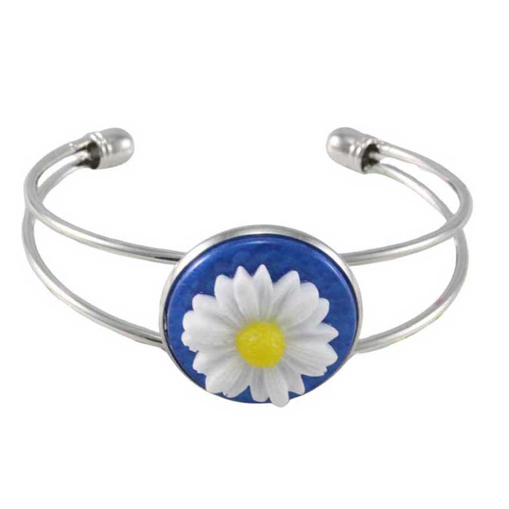 Handcrafted Daisy Bracelet in Bold Colors - Lilylin Designs