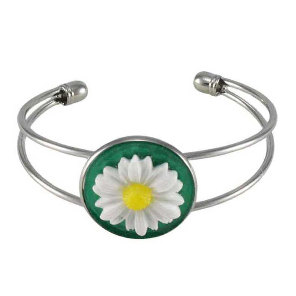 Handcrafted Daisy Bracelet in Bold Colors - Lilylin Designs