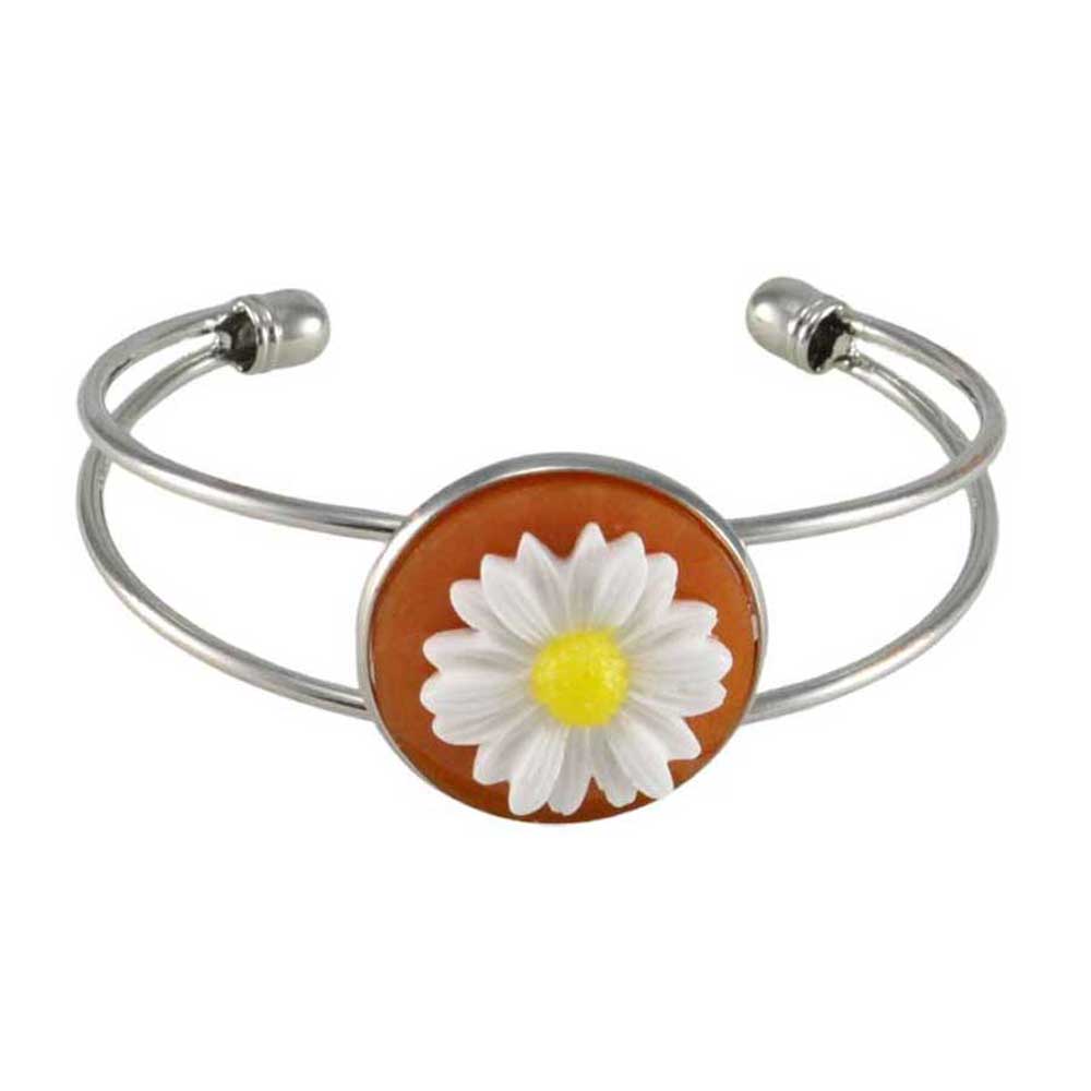 Handcrafted Daisy Bracelet in Bold Colors - Lilylin Designs
