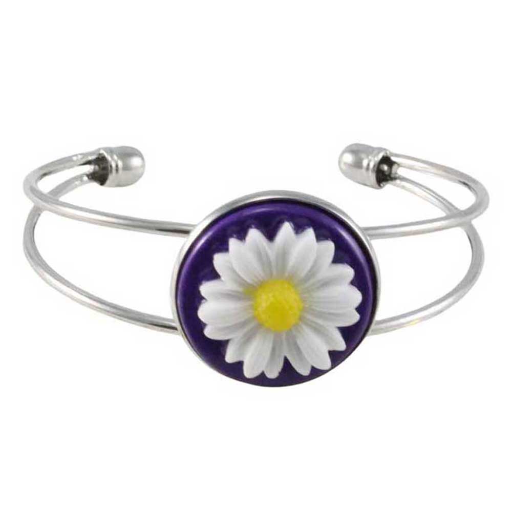 Handcrafted Daisy Bracelet in Bold Colors - Lilylin Designs