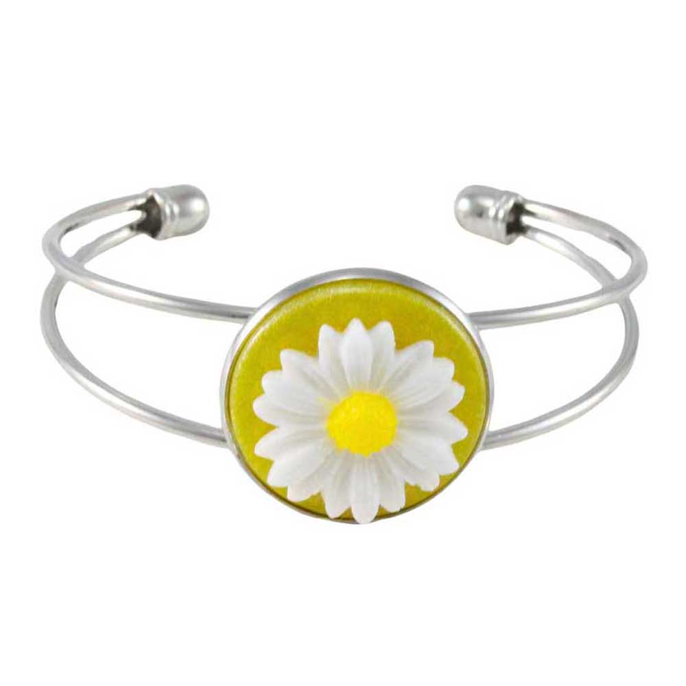 Handcrafted Daisy Bracelet in Bold Colors - Lilylin Designs