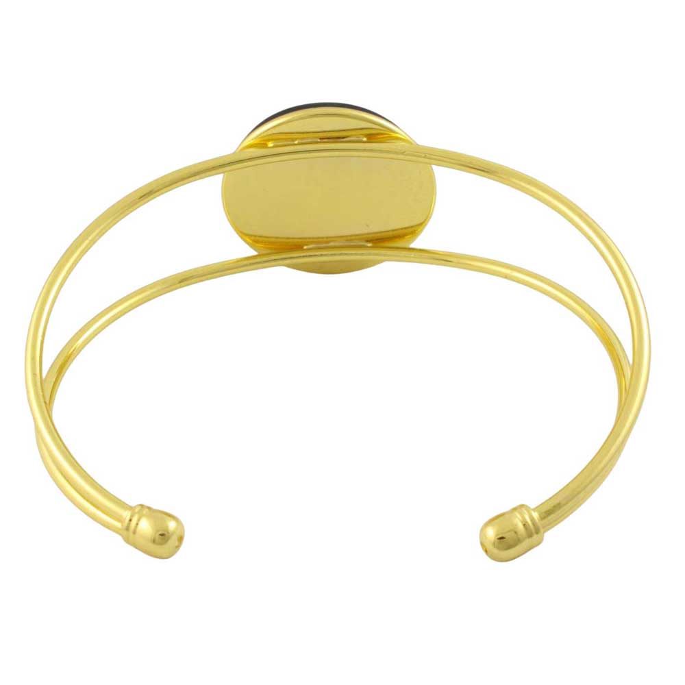 Gold bracelet on a white background - Lilylin Designs