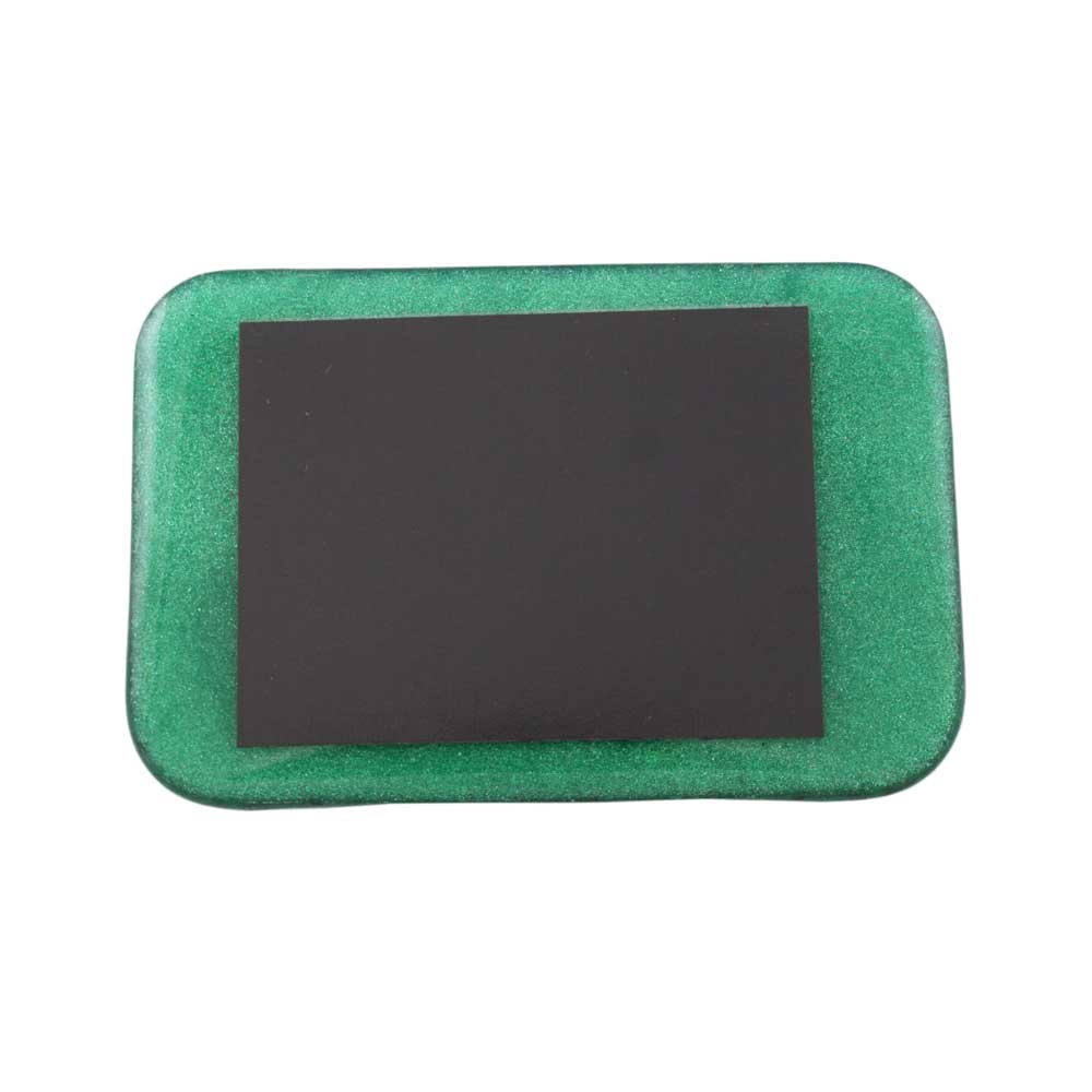 Green Magnet with White Trust - Back - Lilylin Designs