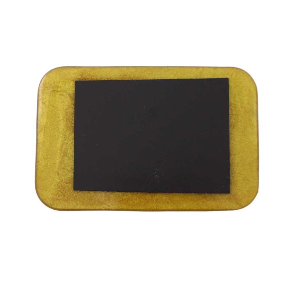 Gold Magnet with White Joy - Back -Lilylin Designs