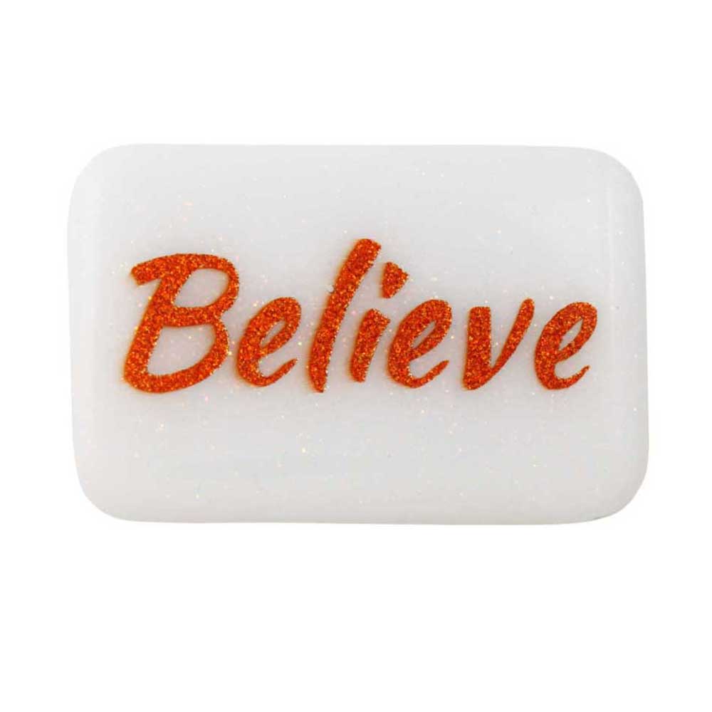 White Magnet with Copper Believe - Lilylin Designs
